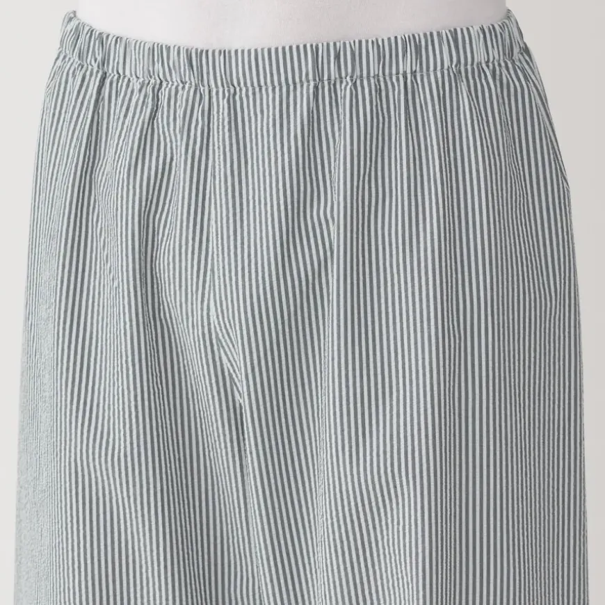 Men's Side Seamless Seersucker Short Sleeve Pajamas