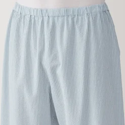 Men's Side Seamless Seersucker Short Sleeve Pajamas