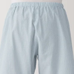 Men's Side Seamless Seersucker Short Sleeve Pajamas