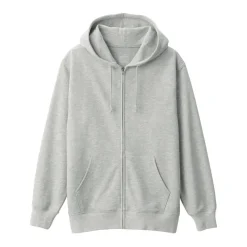 Men's Slub Jersey Sweat Zip Up Hoodie
