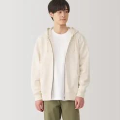 Men's Slub Jersey Sweat Zip Up Hoodie