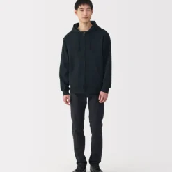 Men's Slub Jersey Sweat Zip Up Hoodie