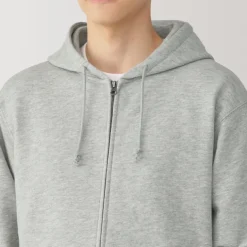 Men's Slub Jersey Sweat Zip Up Hoodie