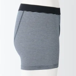 Men's Smooth Front Open Striped Boxer Brief