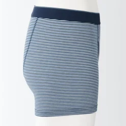 Men's Smooth Front Open Striped Boxer Brief
