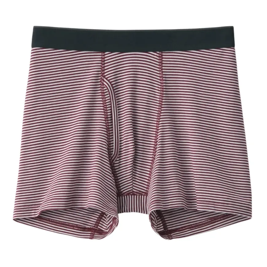 Men's Smooth Front Open Striped Boxer Brief