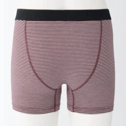Men's Smooth Front Open Striped Boxer Brief