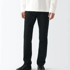 Men's Stretch Denim Slim Pants Black (L32