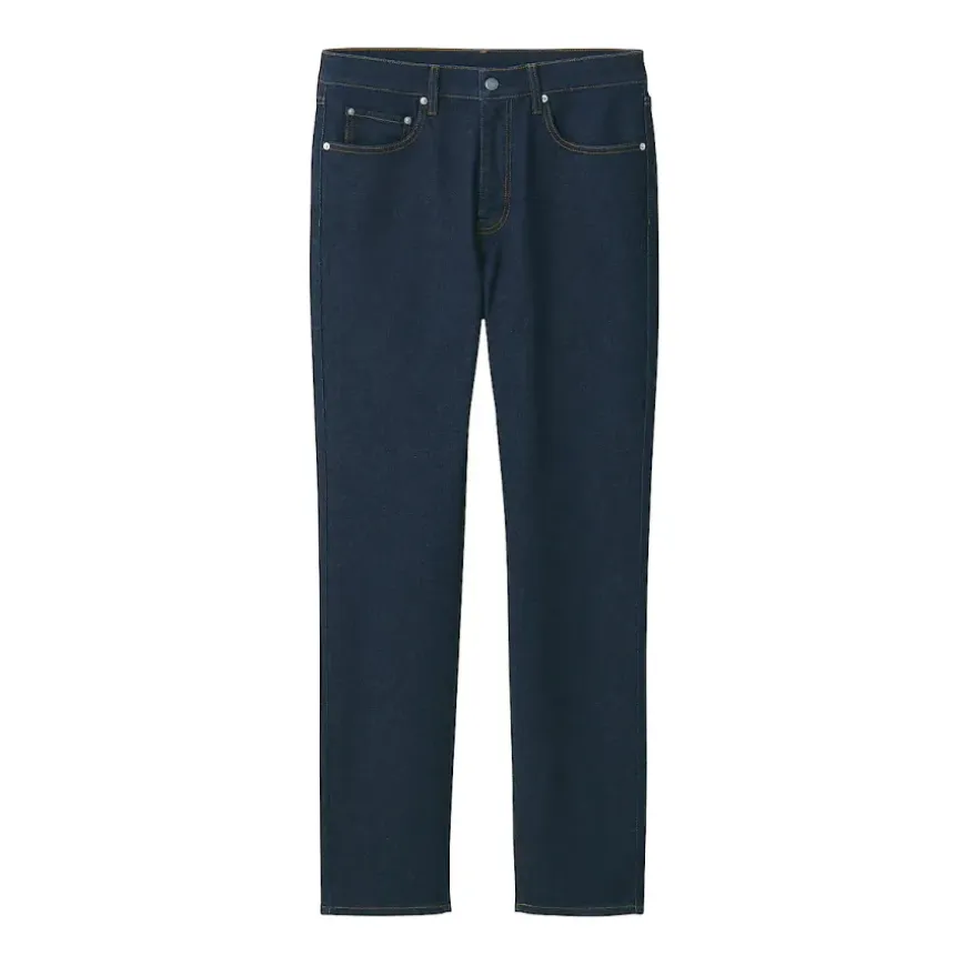 Men's Stretch Denim Slim Pants Dark Navy (L 32inch / 82cm)