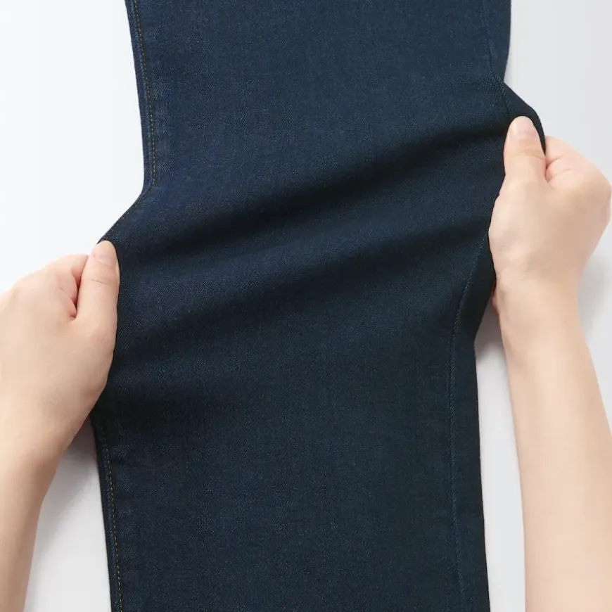 Men's Stretch Denim Slim Pants Dark Navy (L 32inch / 82cm)