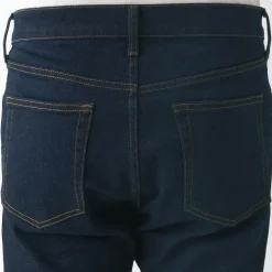 Men's Stretch Denim Slim Pants Dark Navy (L 32inch / 82cm)