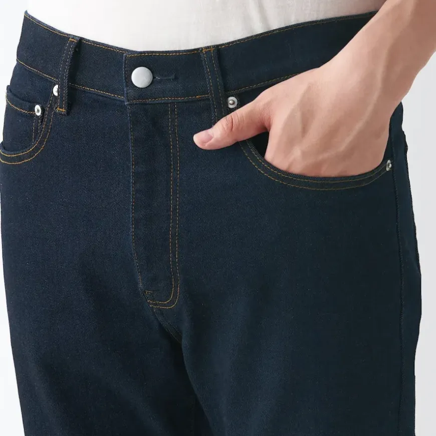 Men's Stretch Denim Slim Pants Dark Navy (L32")
