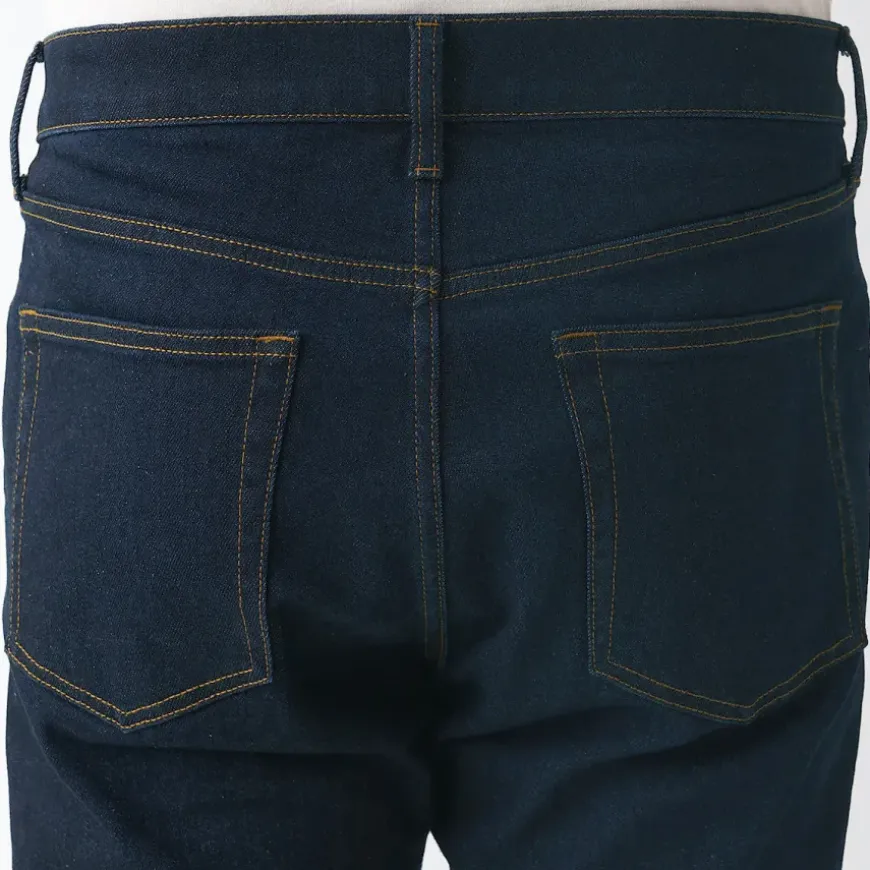 Men's Stretch Denim Slim Pants Dark Navy (L32")