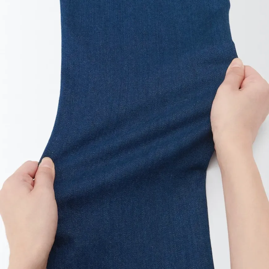 Men's Stretch Denim Slim Pants Blue (L 30inch / 76cm)