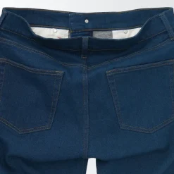 Men's Stretch Denim Slim Pants Blue (L 30inch / 76cm)