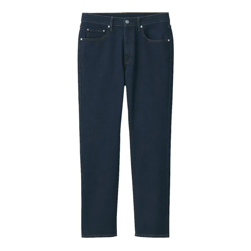 Men's Stretch Denim Slim Pants Dark Navy (L 30inch / 76cm)