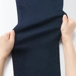 Men's Stretch Denim Slim Pants Dark Navy (L 30inch / 76cm)