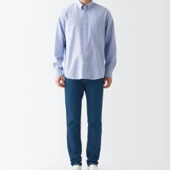 Men's Stretch Denim Slim Pants Blue (L 32 inch / 82cm)