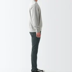 Men's Super Stretch Denim Skinny Pants Charcoal Gray (L 32inch / 82cm)