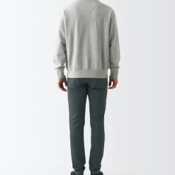 Men's Super Stretch Denim Skinny Pants Charcoal Gray (L 32inch / 82cm)