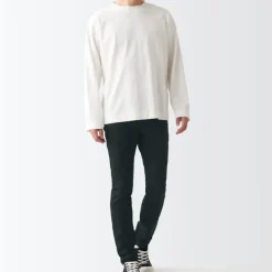 Men's Super Stretch Denim Skinny Pants Black (L32inch / 82cm)