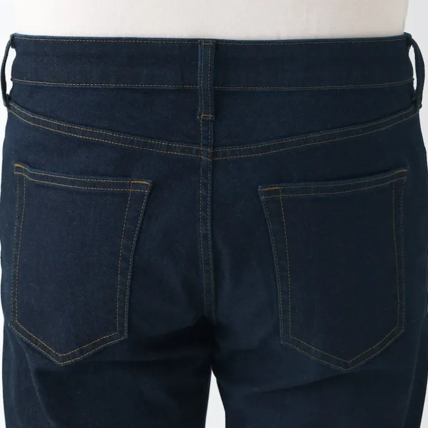 Men's Super Stretch Denim Skinny Pants Dark Navy (L30inch / 76cm)