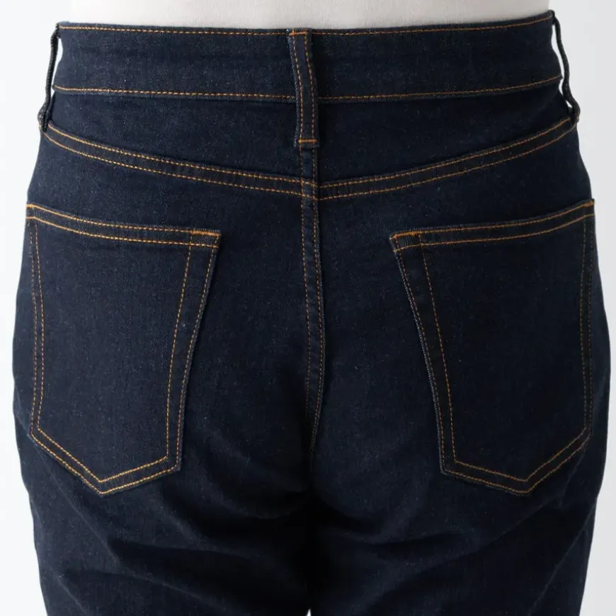 Men's Super Stretch Denim Skinny Pants Dark Navy (L 30inch / 76cm)