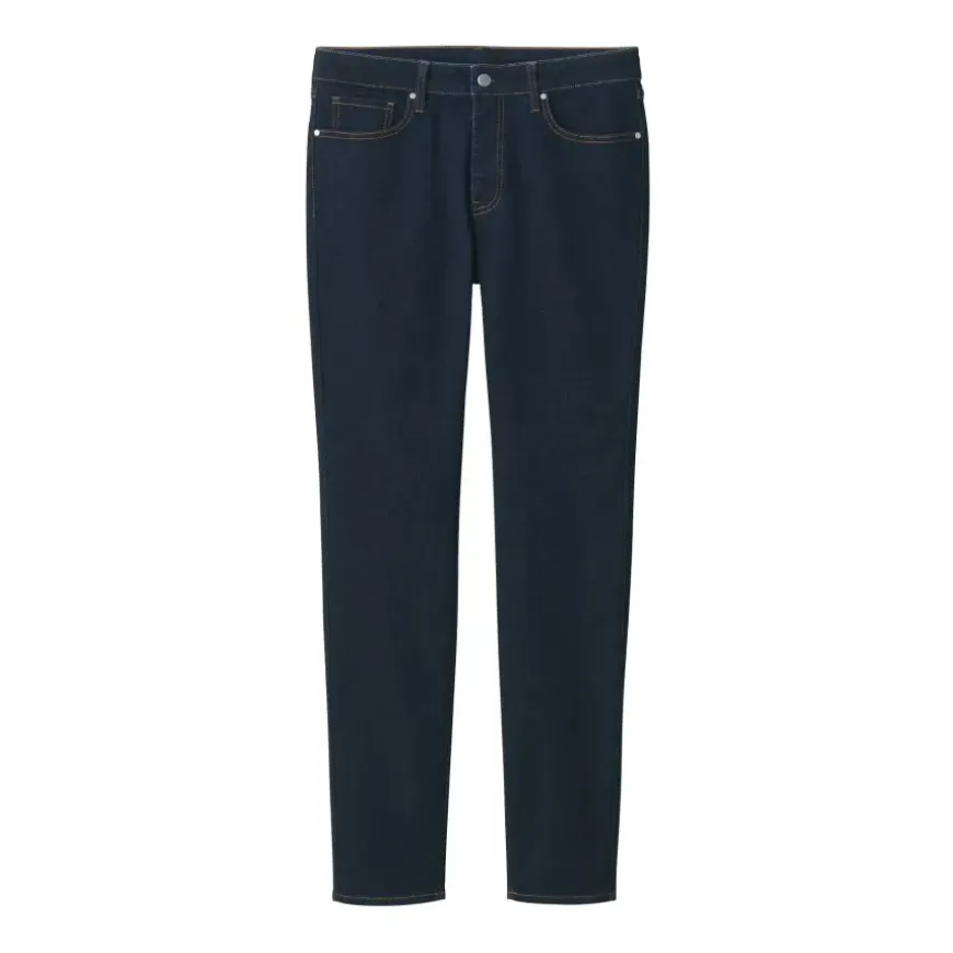Men's Super Stretch Denim Skinny Pants Dark Navy (L 32inch / 82cm)