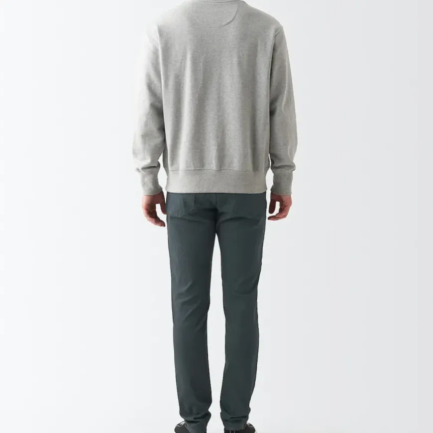 Men's Super Stretch Denim Skinny Pants Charcoal Grey (L 30inch / 76cm)