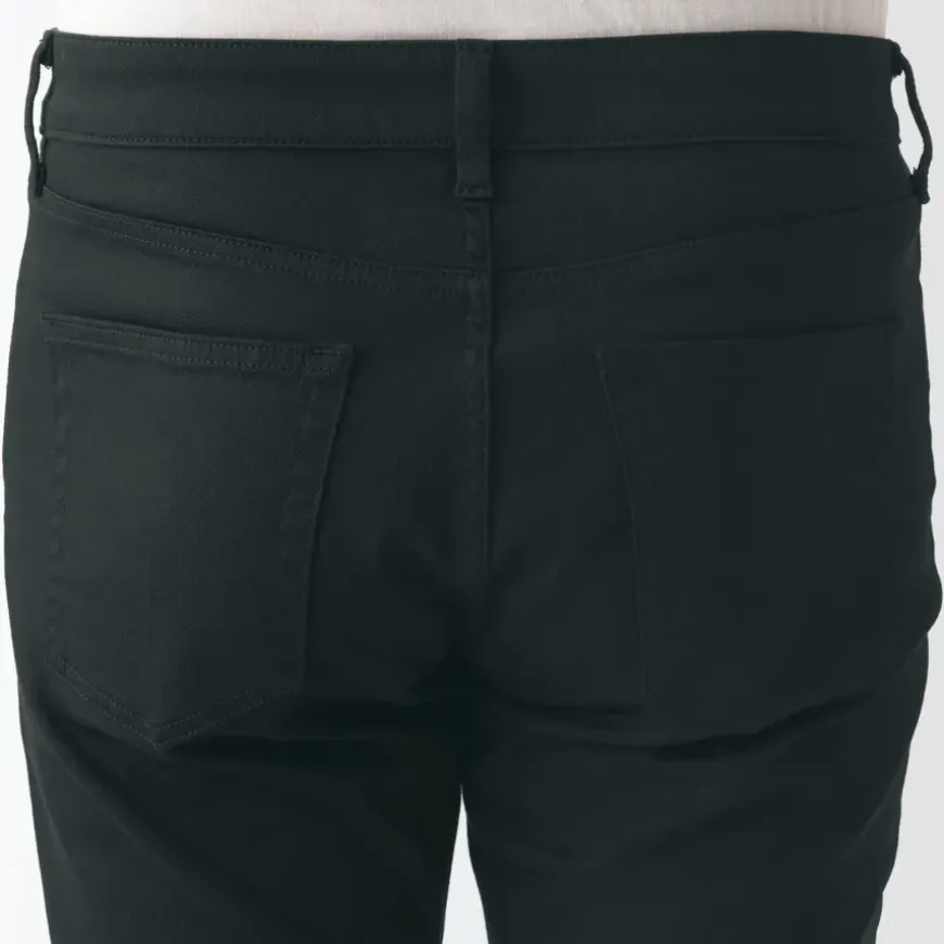 Men's Super Stretch Denim Skinny Pants Black (L32")