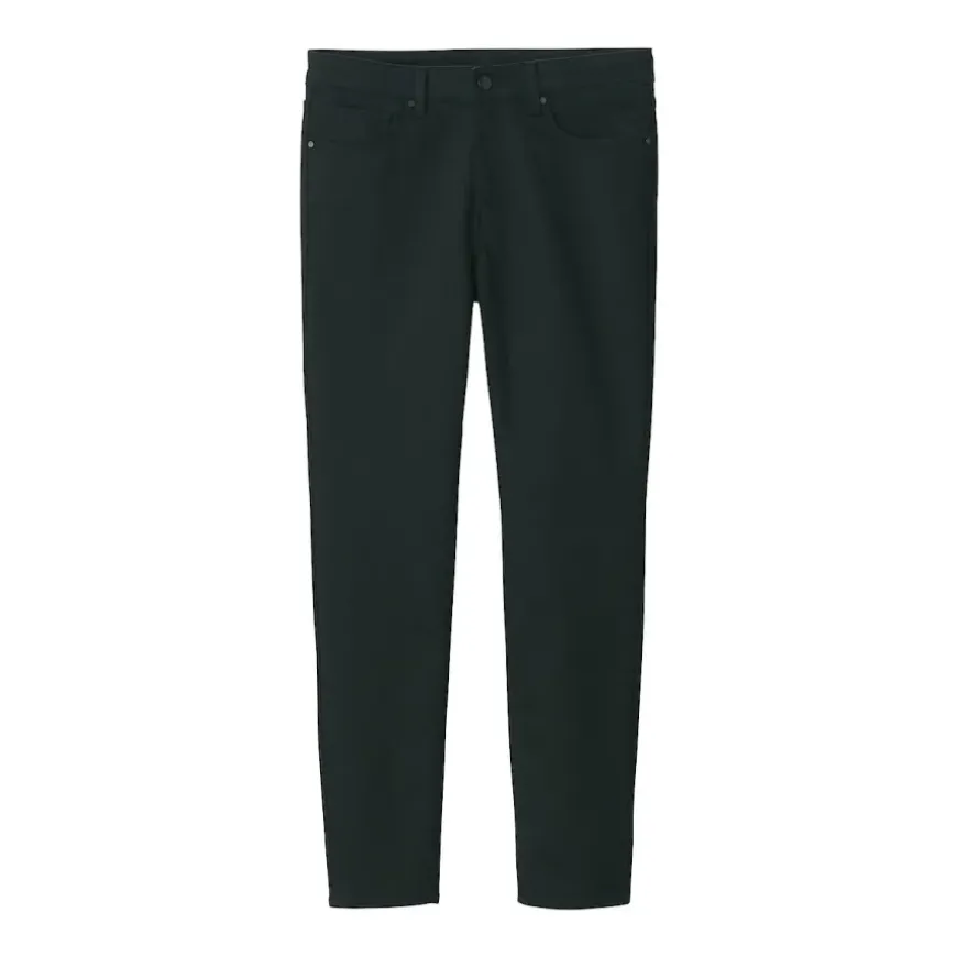 Men's Super Stretch Denim Skinny Pants Black (L 30inch / 76cm)