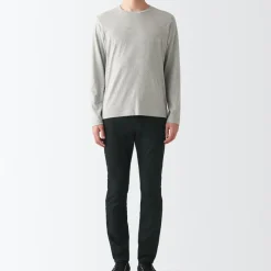 Men's Super Stretch Denim Skinny Pants Black (L 30inch / 76cm)