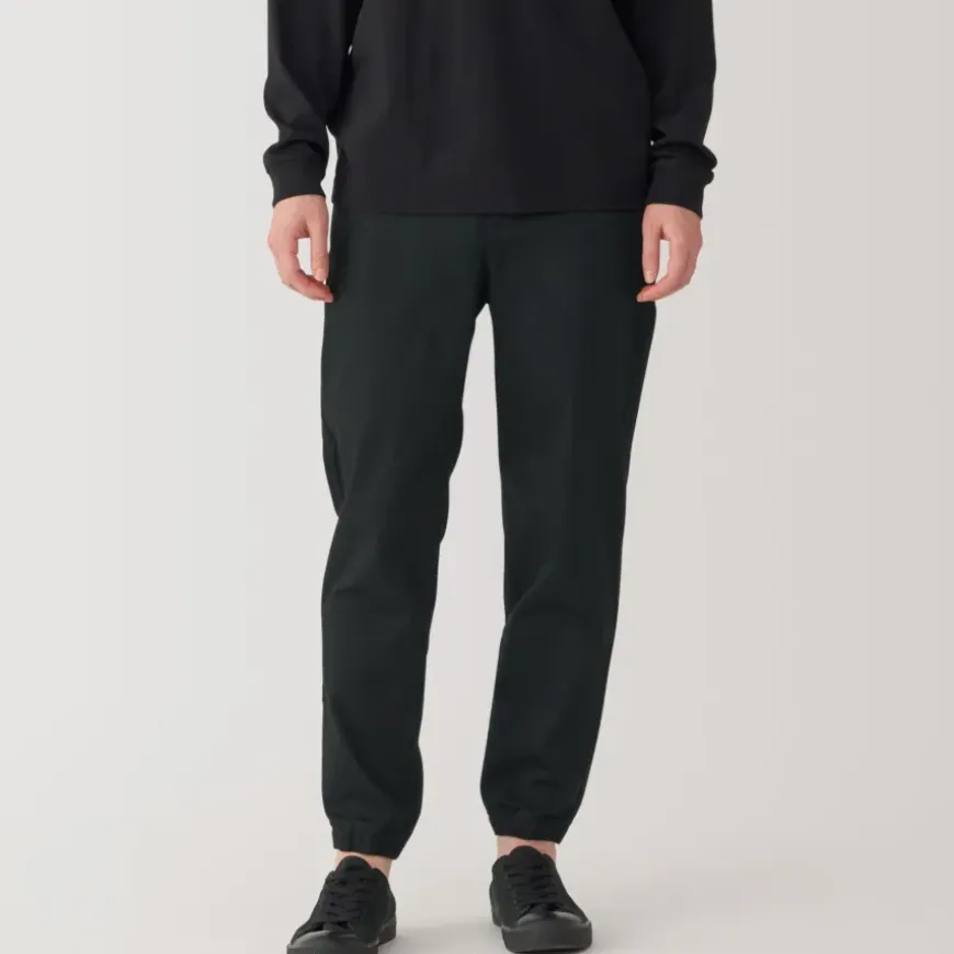 Men's Super Stretchy Denim Jogger Sweatpants - Black
