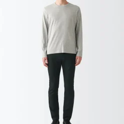 Men's Super Stretchy Denim Skinny Pants Black (L 30inch / 76cm)