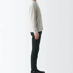 Men's Super Stretchy Denim Skinny Pants Black (L 30inch / 76cm)