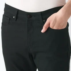 Men's Super Stretchy Denim Skinny Pants Black (L 30inch / 76cm)
