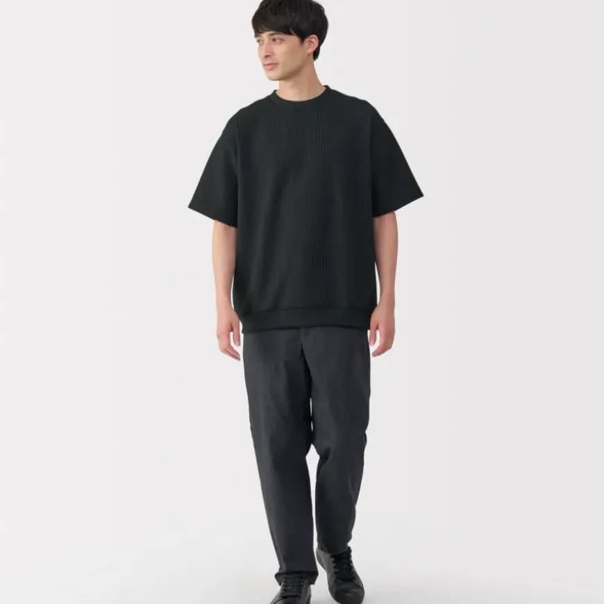 Men's UV Protection Quick Dry Waffle Short Sleeve T-Shirt