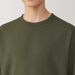 Men's UV Protection Quick Dry Waffle Long Sleeve T-Shirt