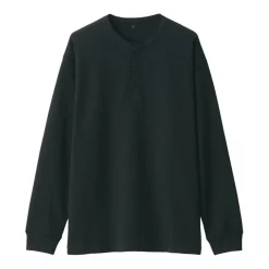 Men's UV Protection Waffle Henley Long-Sleeve T-Shirt