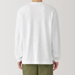 Men's Waffle Henley Neck Long Sleeve T-Shirt