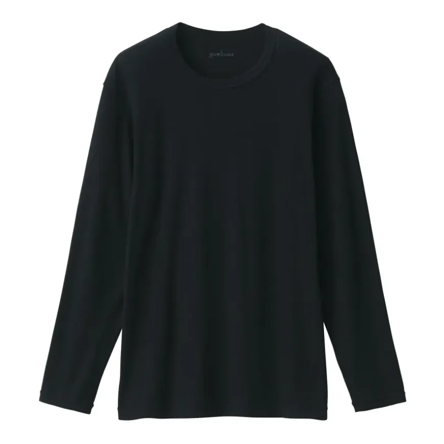 Men's Warm Cotton Crew Neck Long Sleeve T-Shirt