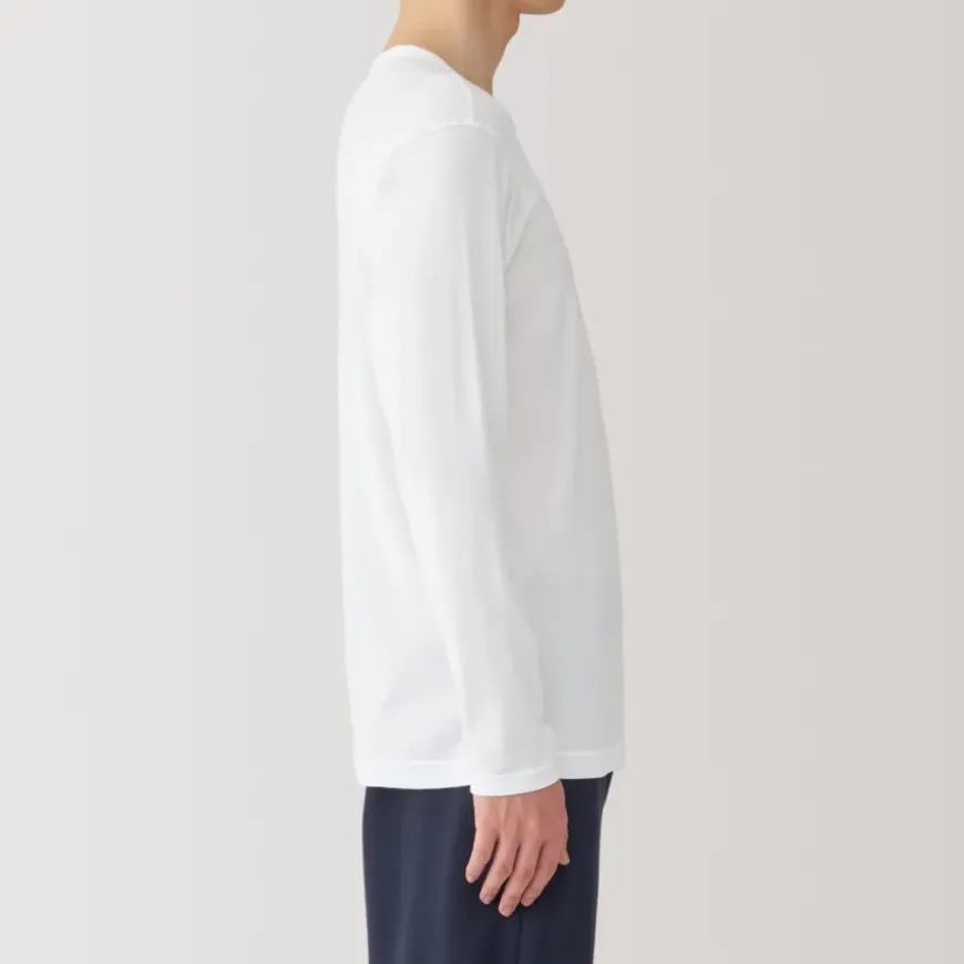 Men's Warm Cotton Crew Neck Long Sleeve T-Shirt
