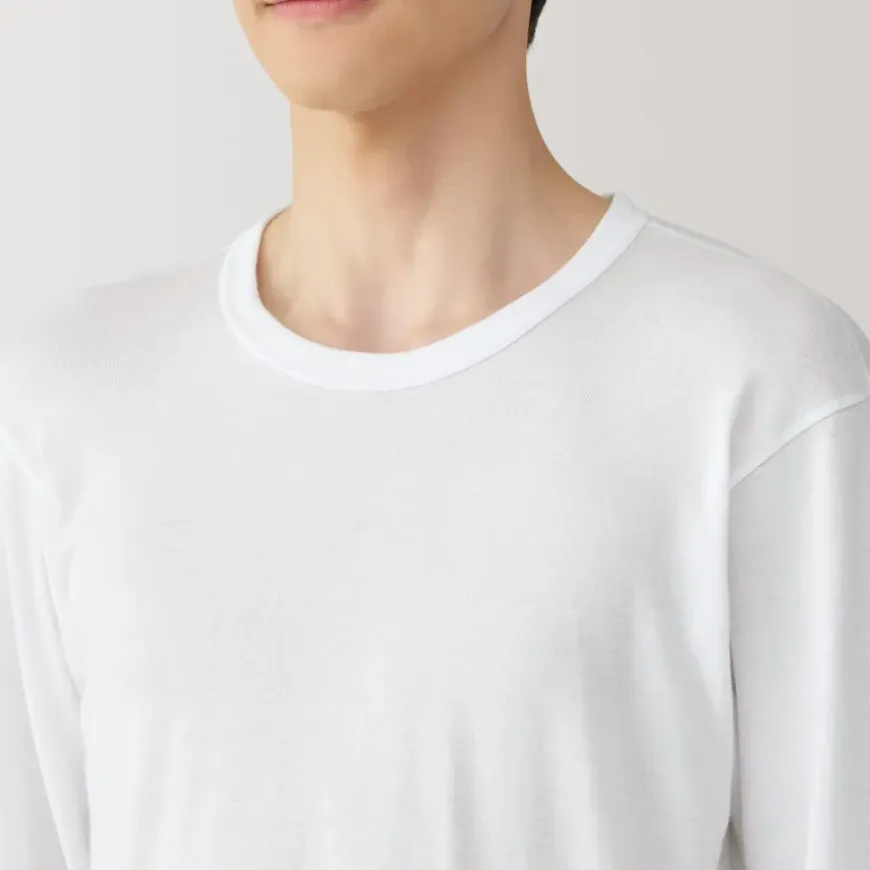Men's Warm Cotton Crew Neck Long Sleeve T-Shirt