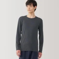 Men's Warm Cotton Crew Neck Long Sleeve T-Shirt