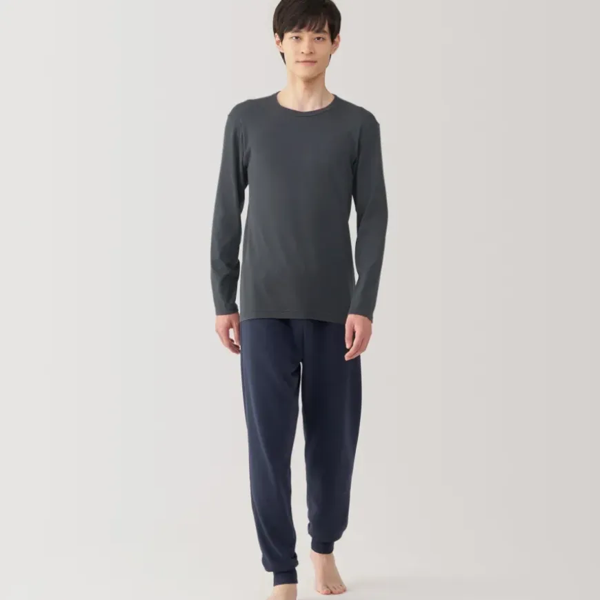 Men's Warm Cotton Crew Neck Long Sleeve T-Shirt