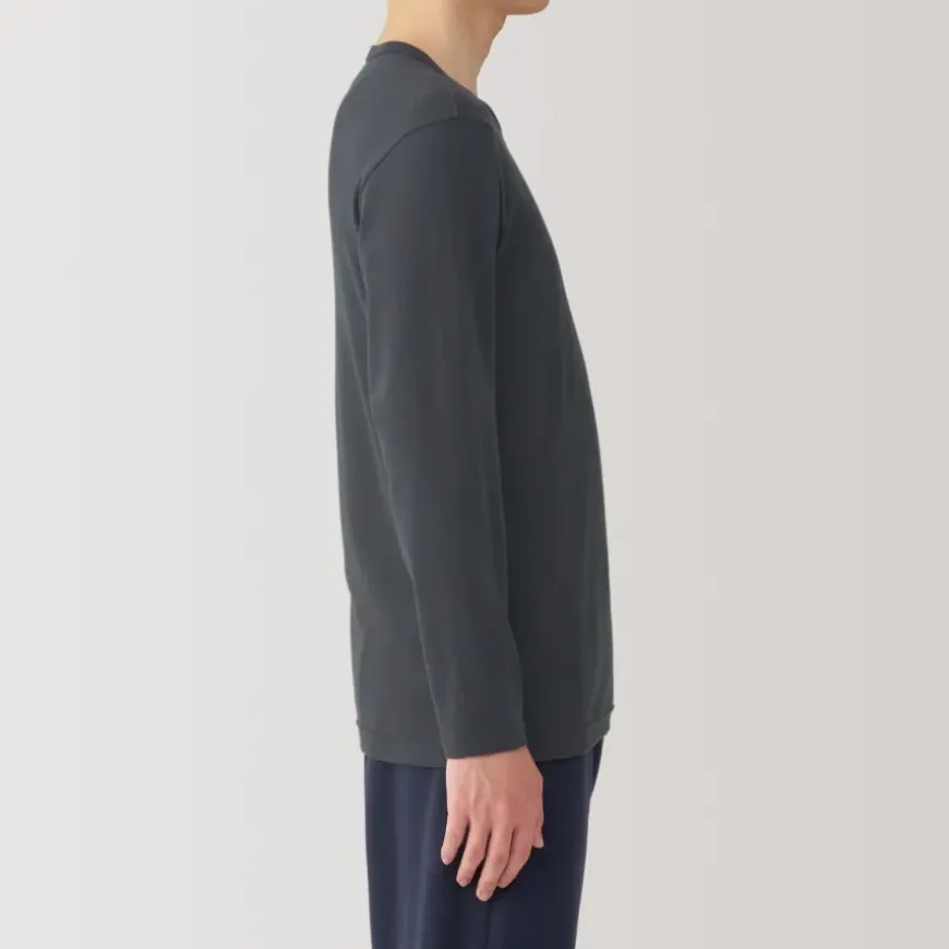Men's Warm Cotton Crew Neck Long Sleeve T-Shirt
