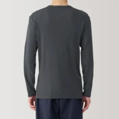Men's Warm Cotton Crew Neck Long Sleeve T-Shirt