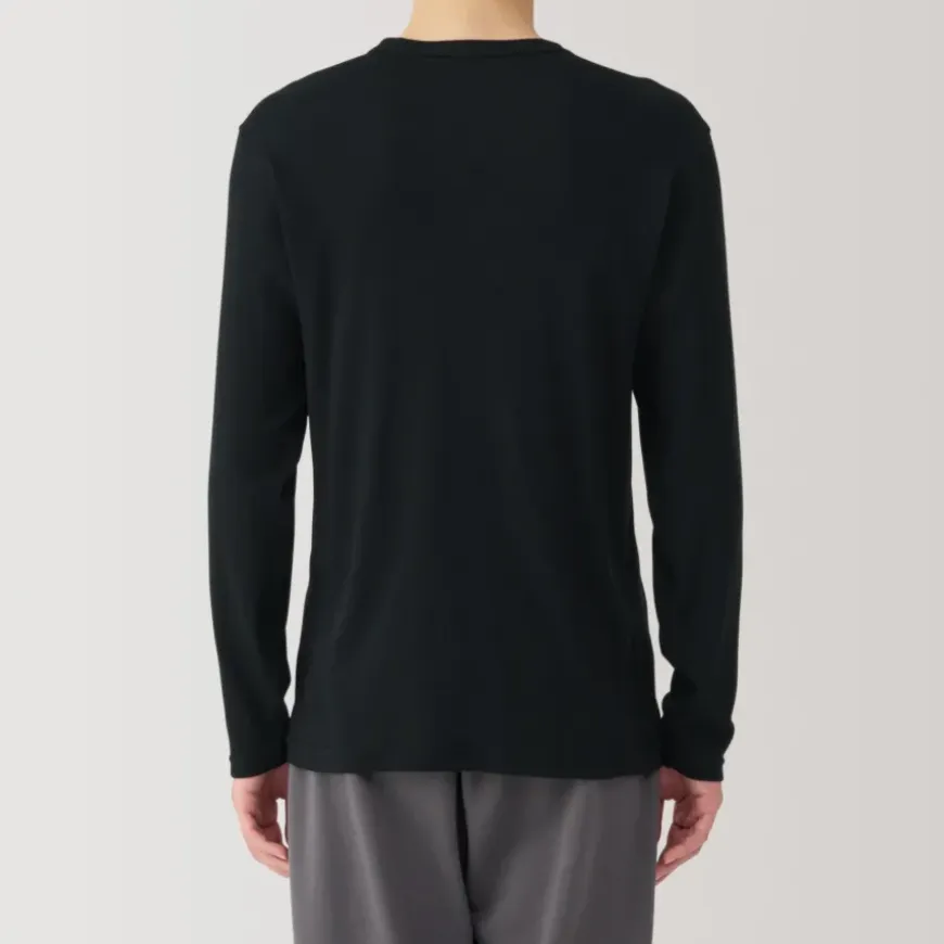 Men's Warm Cotton Crew Neck Long Sleeve T-Shirt