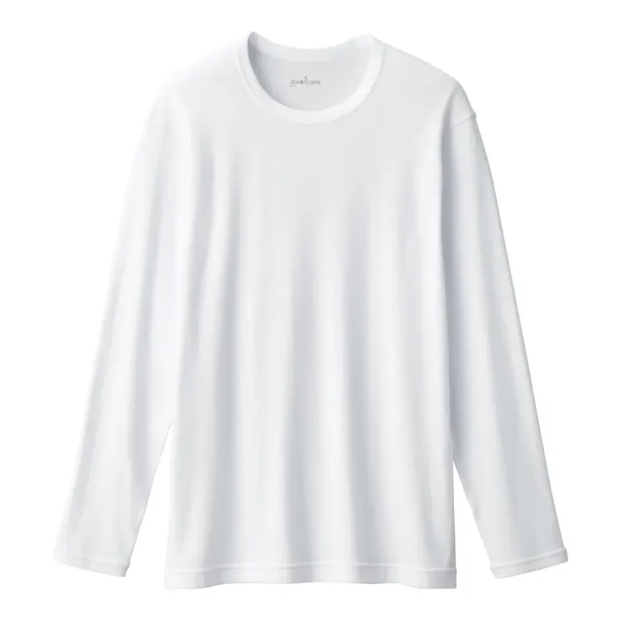 Men's Warm Cotton Crew Neck Long Sleeve T-Shirt