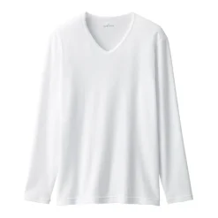 Men's Warm Cotton V-Neck Long Sleeve T-Shirt